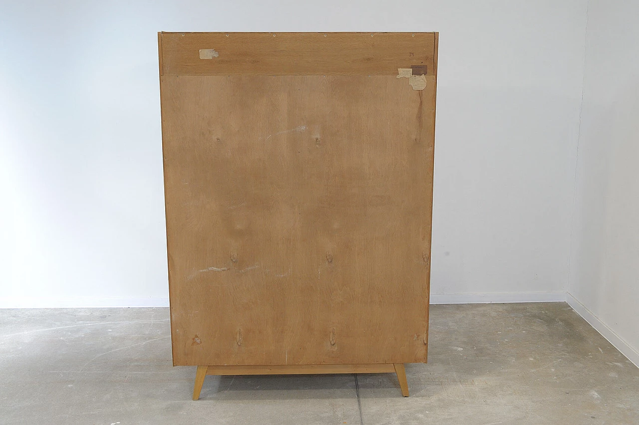 Beech and plywood wardrobe by Bohumil Landsman for Jitona, 1970s 12