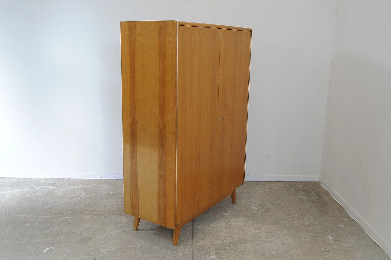 Beech and plywood wardrobe by Bohumil Landsman for Jitona, 1970s 15