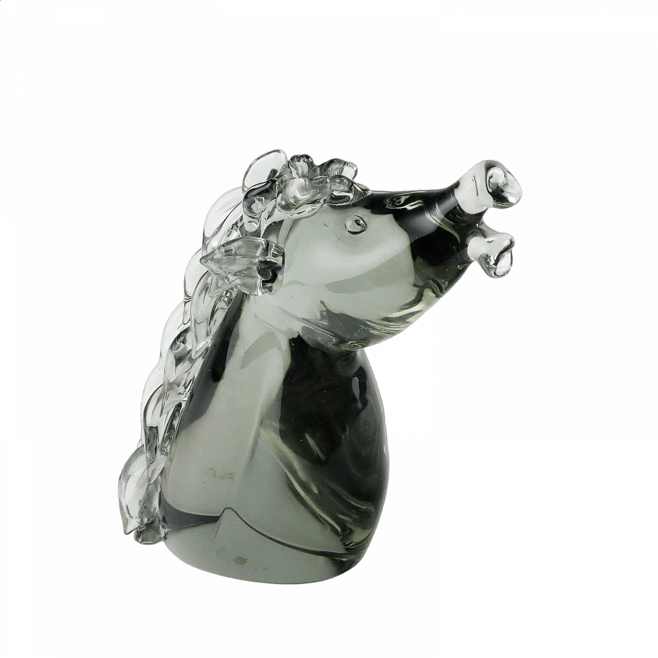 Horse head in Murano glass by Archimede Seguso, 1960s 9