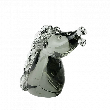 Horse head in Murano glass by Archimede Seguso, 1960s