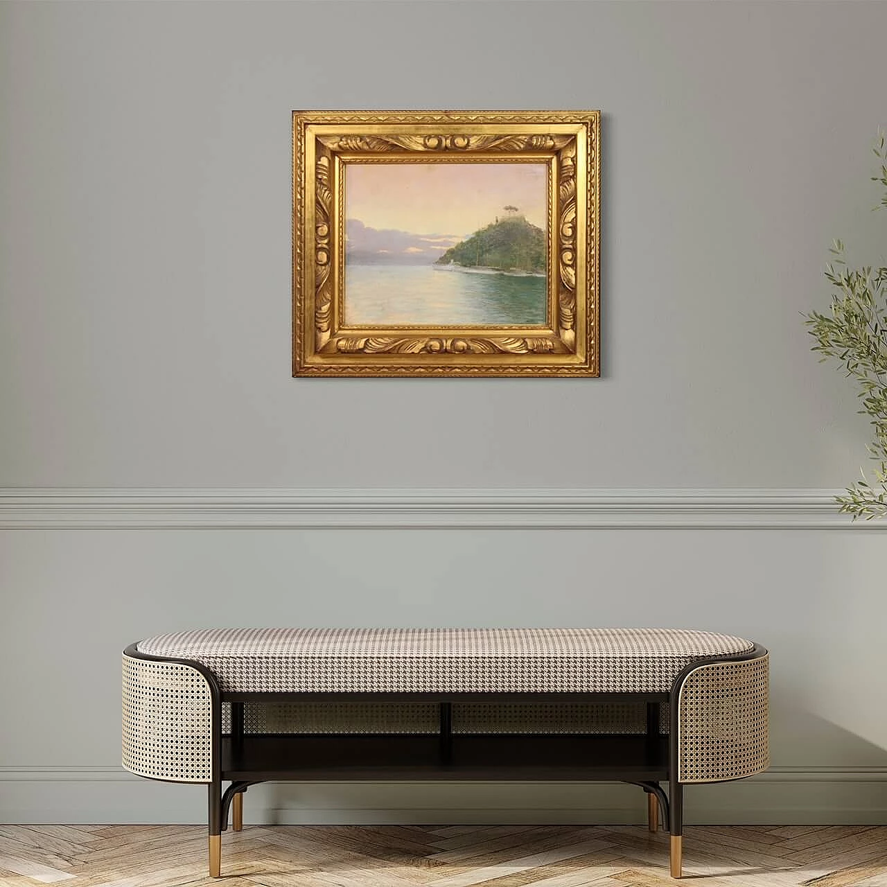 Romolo Pergola, Veduta di Portofino, pastello, 1948 9