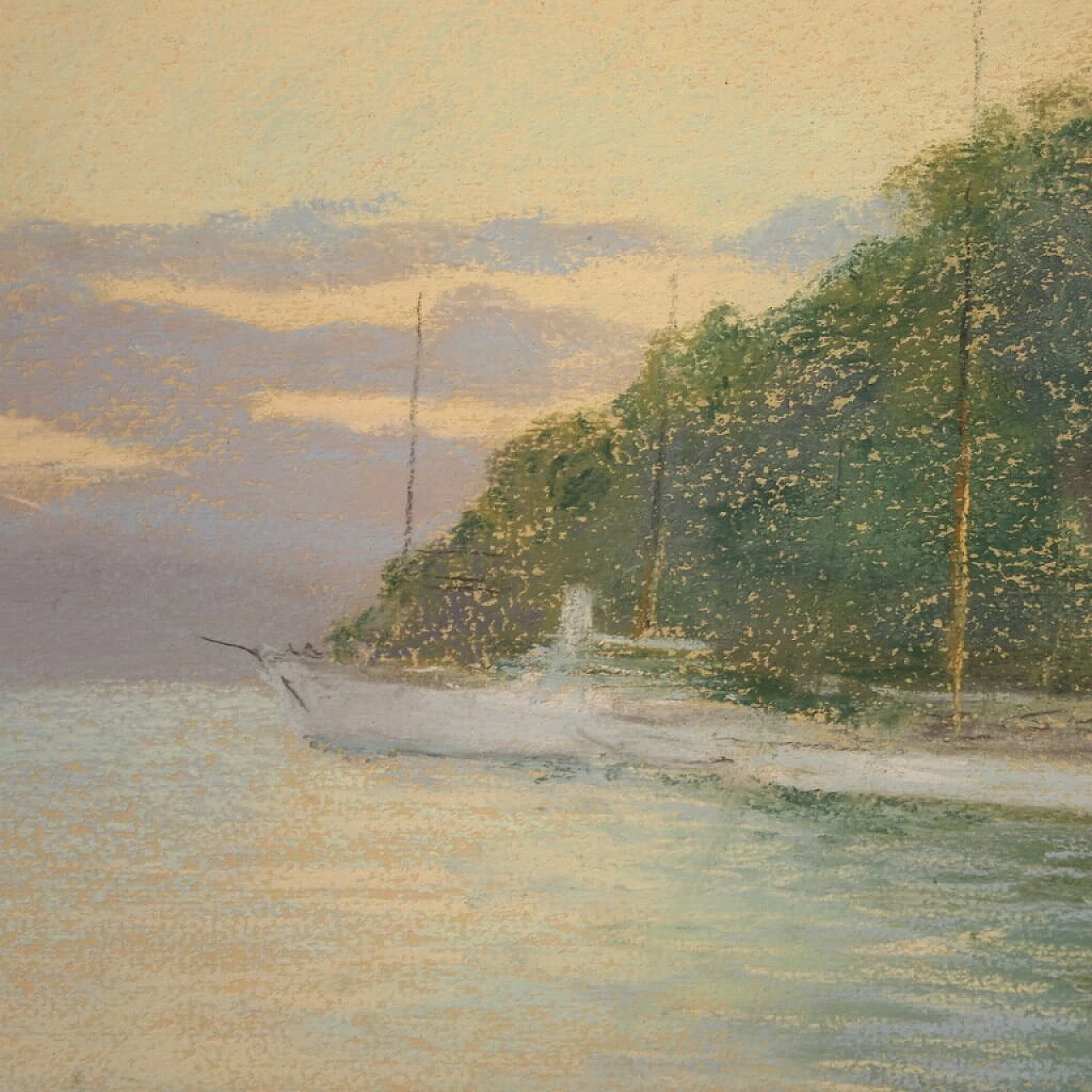 Romolo Pergola, View of Portofino, pastel, 1948 13