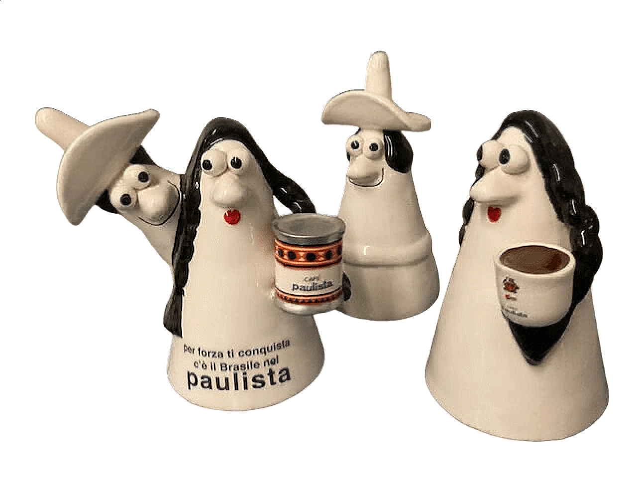 Carmensita and Caballero in ceramic by La Fenice, 1960s 11