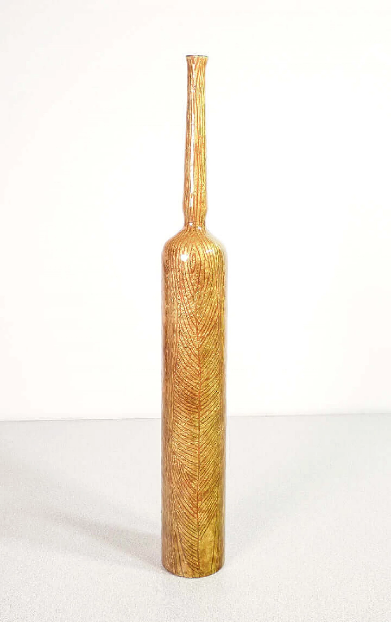 Enameled copper bottle by Gio Ponti for Studio Del Campo, 1960s 2