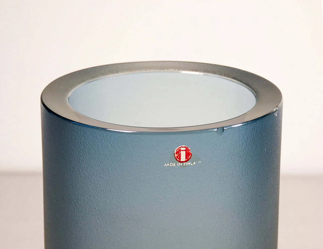 Glass vase by Erkki Vesanto for Iittala, 1970s 5