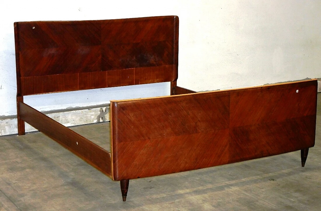 Double bed in rosewood veneer, 1960s 2