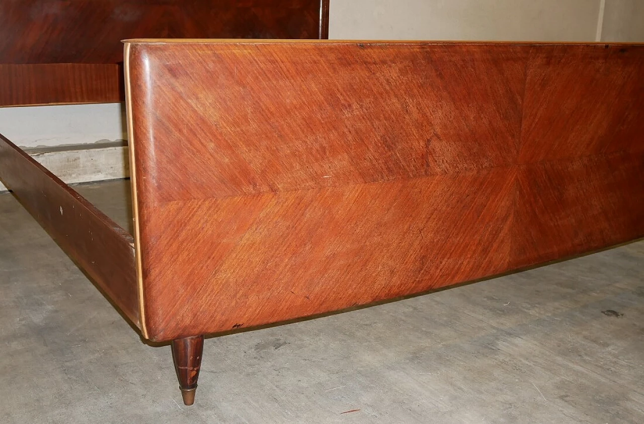 Double bed in rosewood veneer, 1960s 4