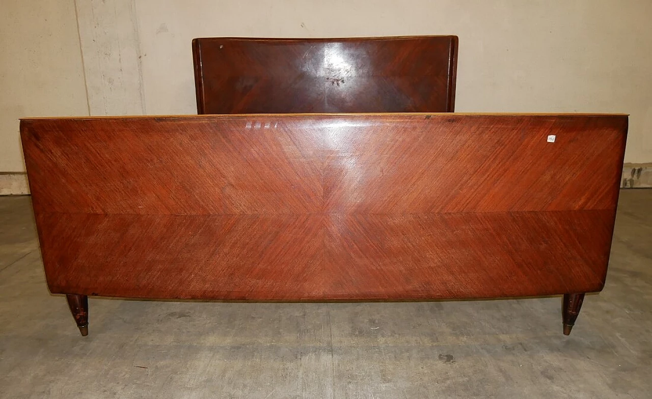 Double bed in rosewood veneer, 1960s 5