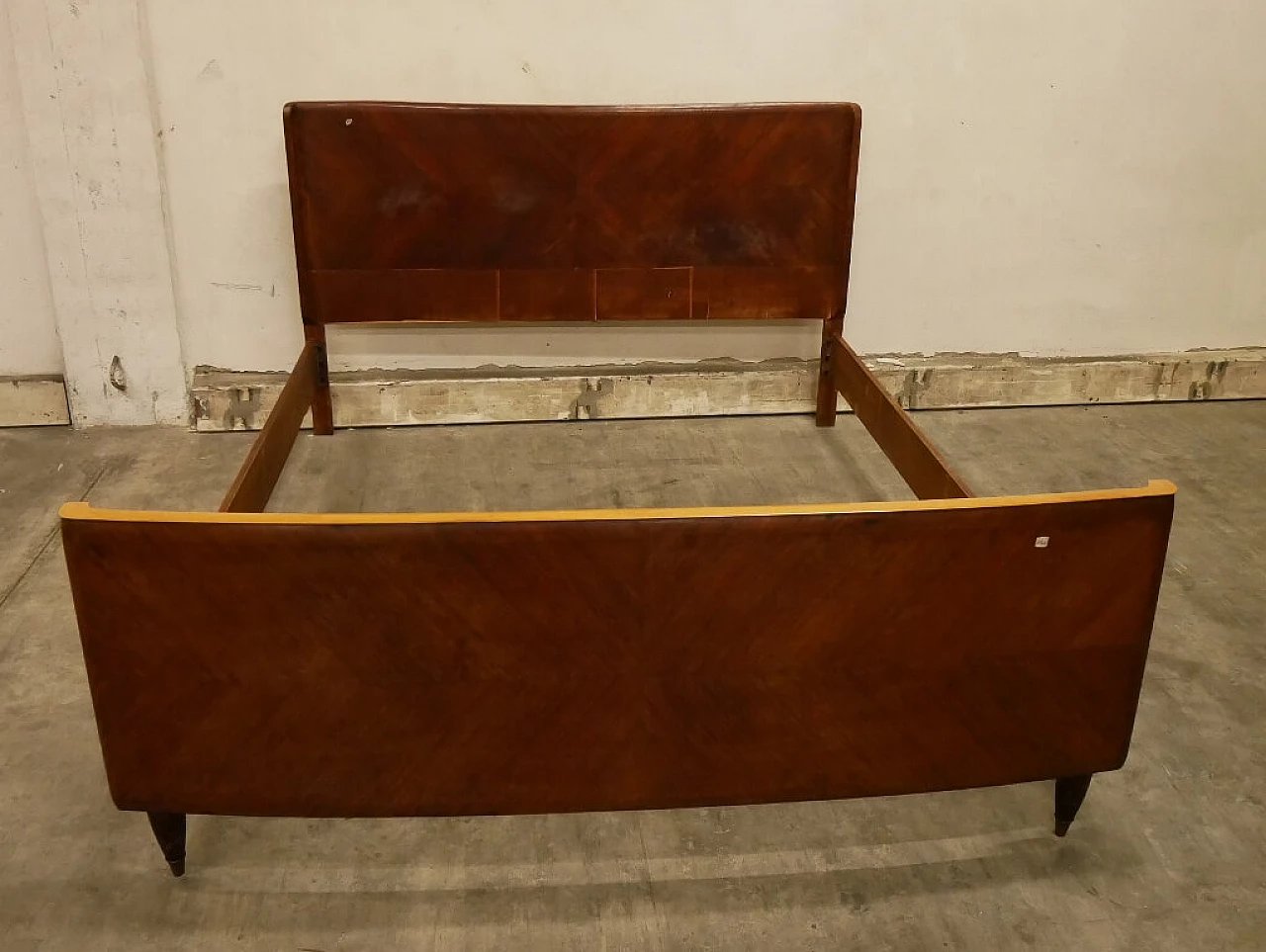 Double bed in rosewood veneer, 1960s 12