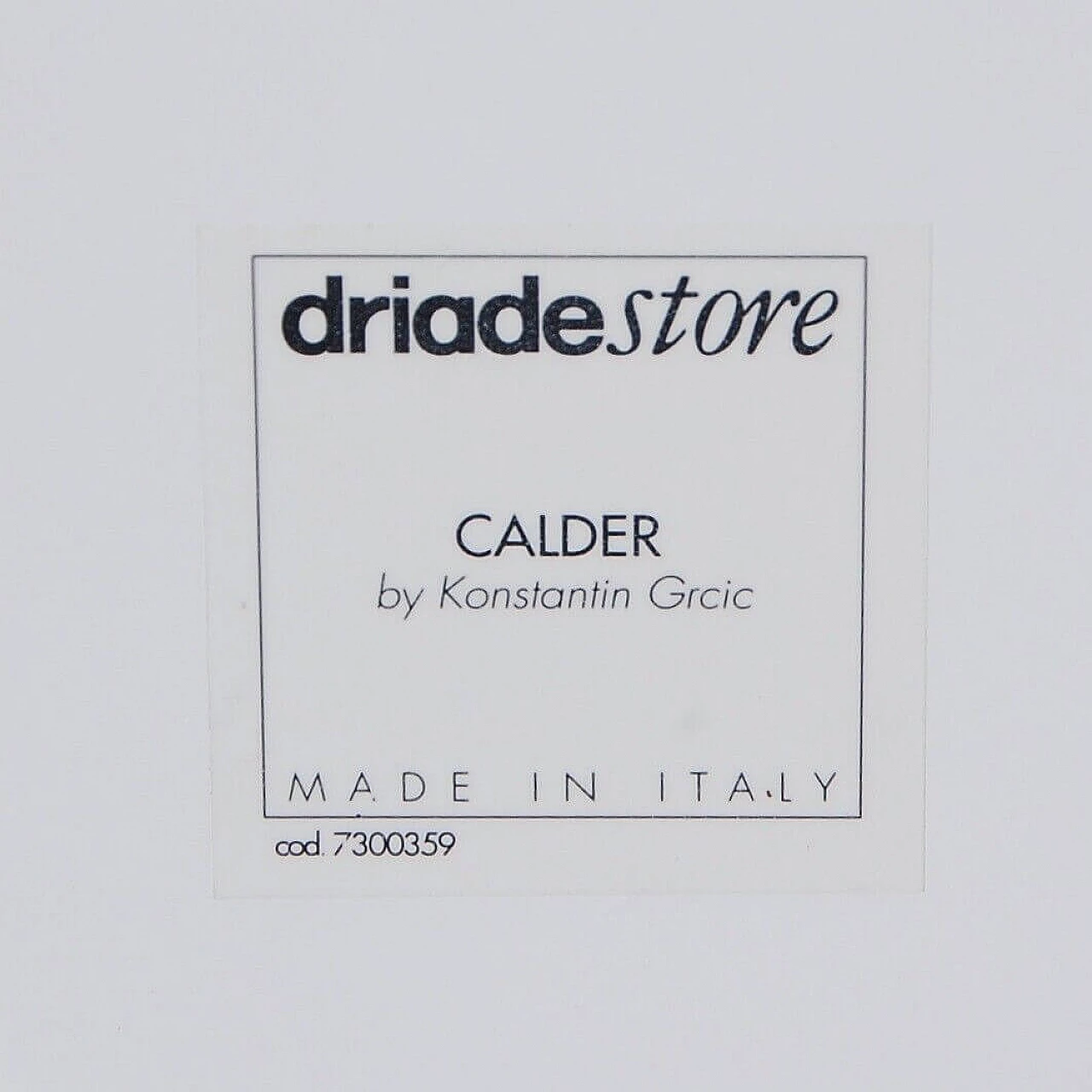 Calder white steel three-tier coffee table by K Grcic for Driade, 1990s 10