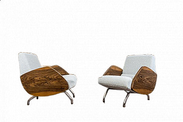 Pair of 360 armchairs by Janusz Rozanski, 1960s
