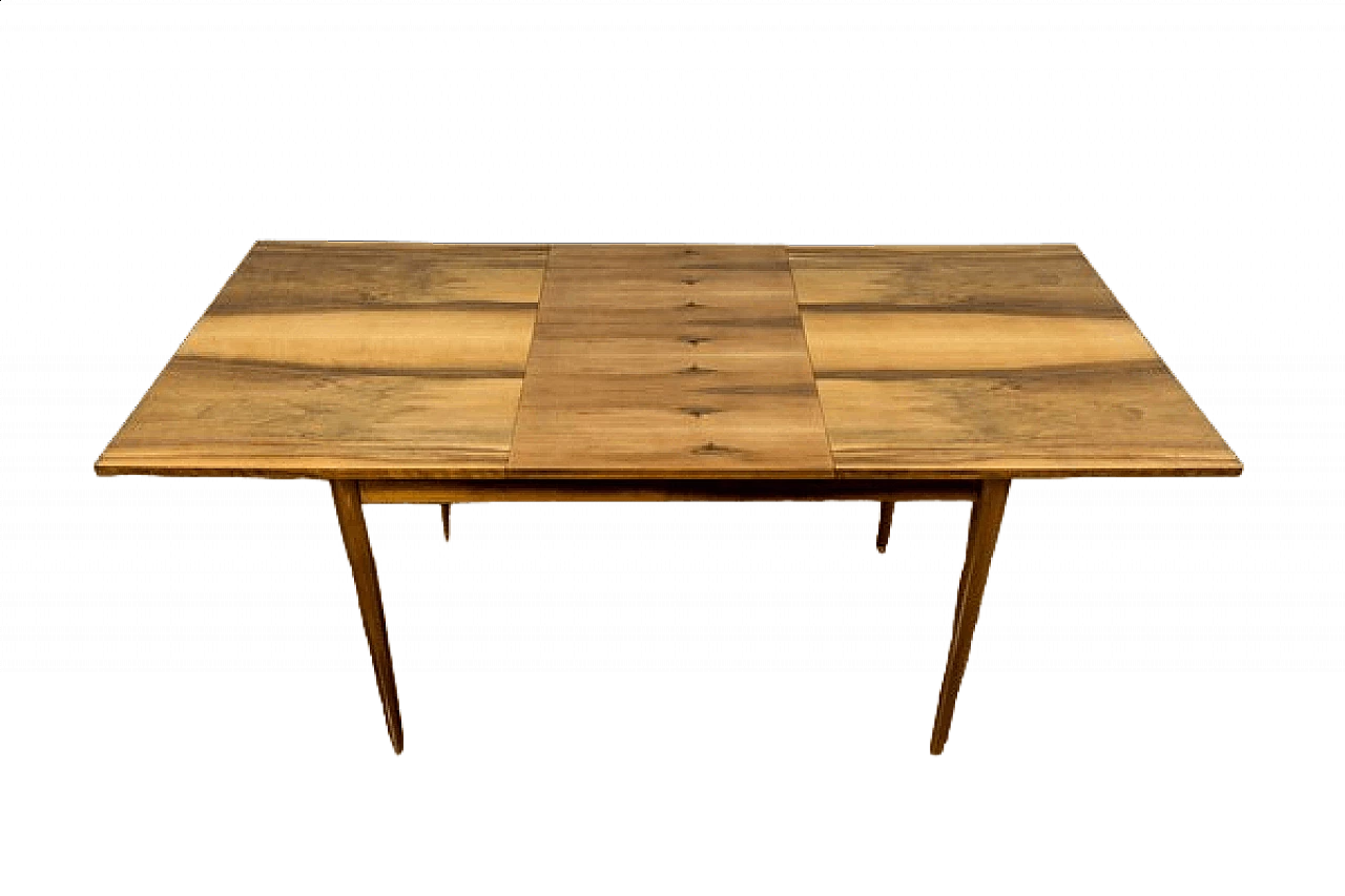 Tavolo da pranzo in noce, anni '60 10