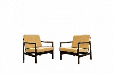 Coppia di poltrone B-7522 di Zenon Bączyk per Swarzędzkie Fabryki Mebli, anni '60