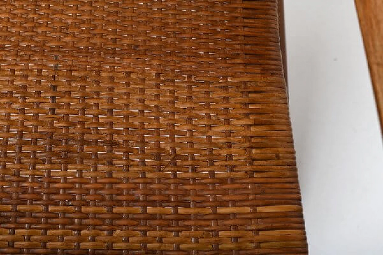 Cane and beech armchair attributed to Ib Kofod-Larsen, 1950s 12