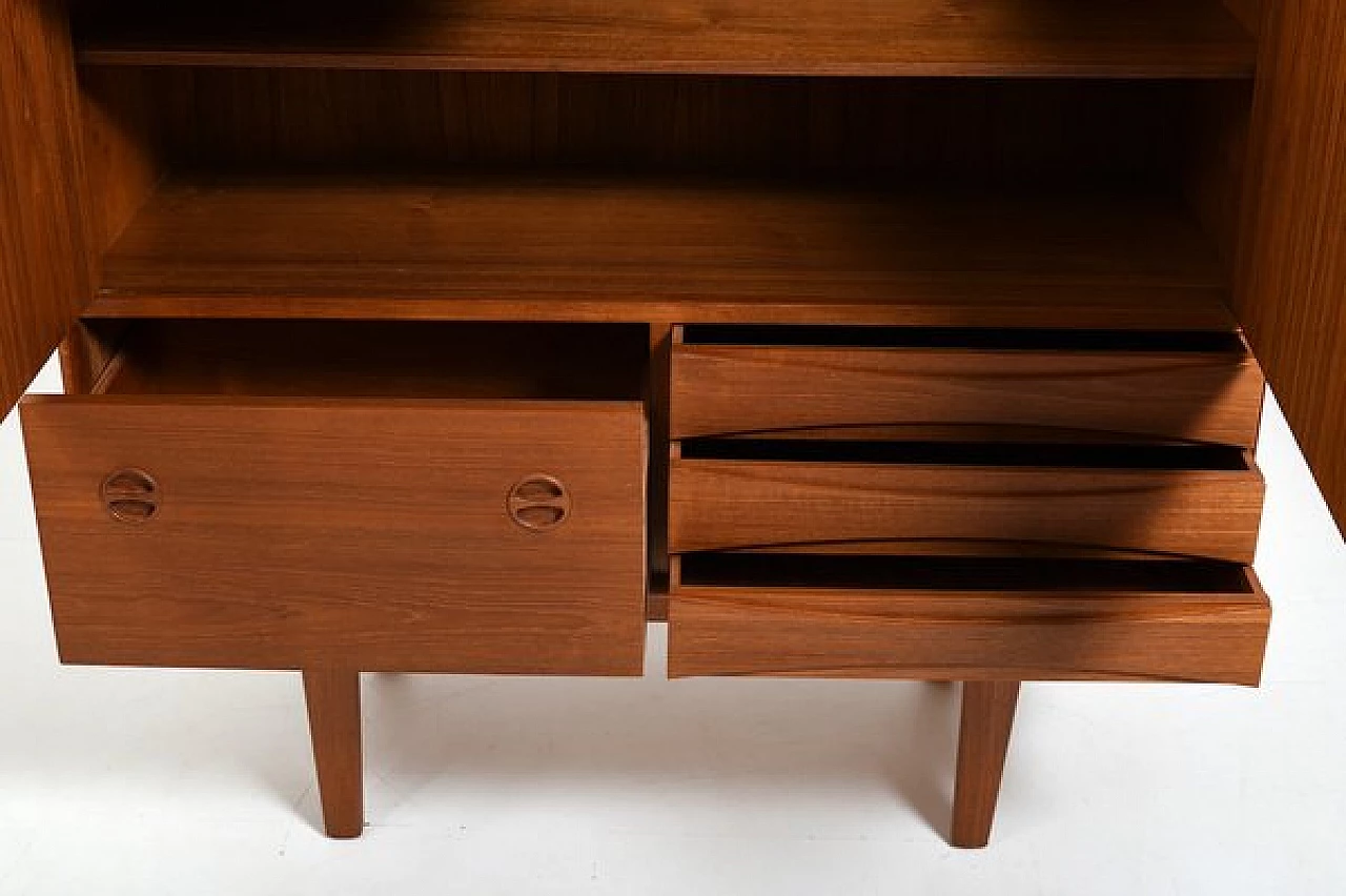 Credenza in teak attribuita a Niels Clausen per N. C. Møbler, anni '60 6