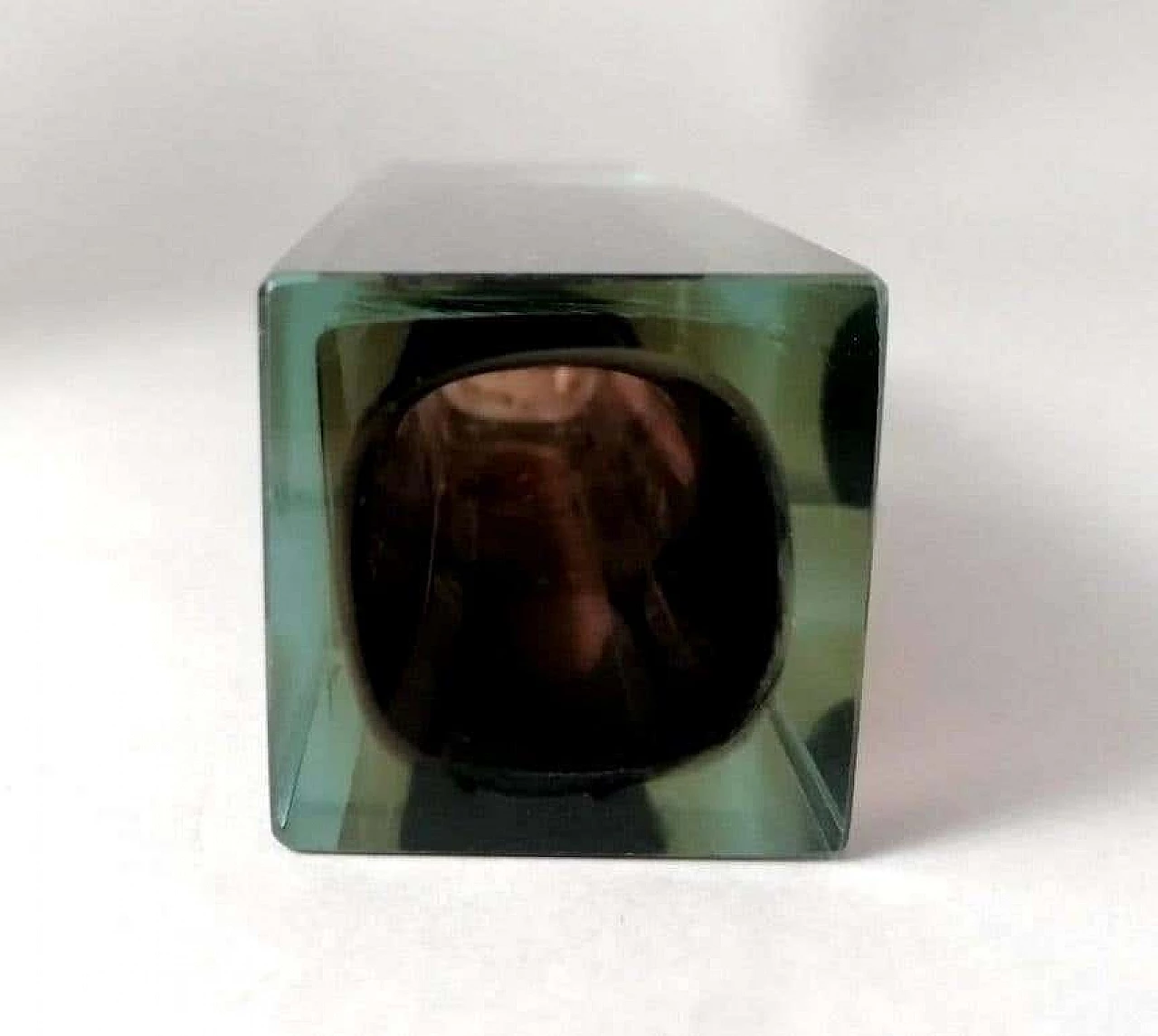 Pair of coloured submerged Murano glass vases, 1960s 11