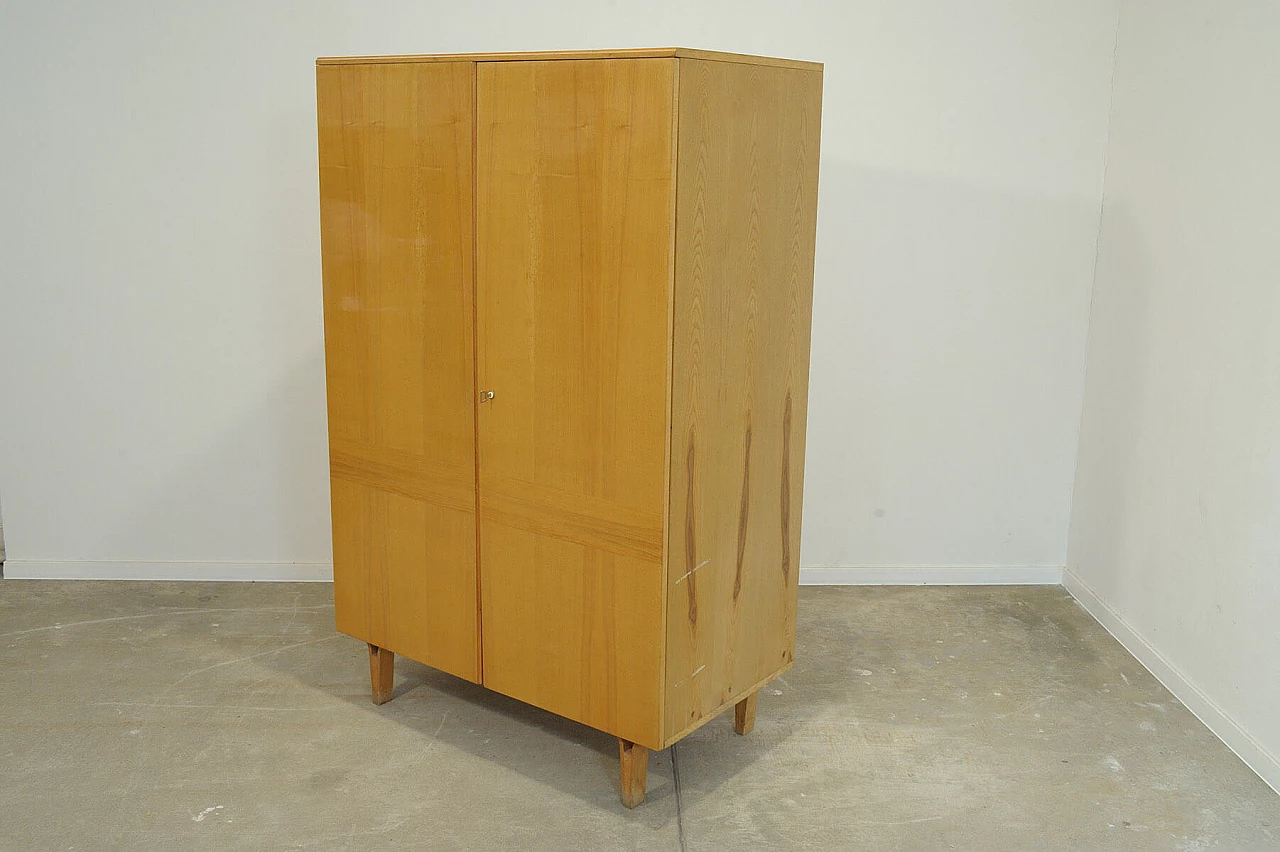 Ash and plywood wardrobe by Nový Domov, 1970s 12