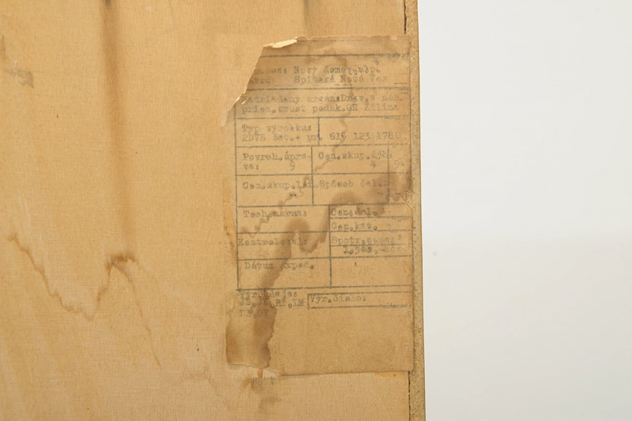 Armadio in frassino e compensato di Nový Domov, anni '70 15