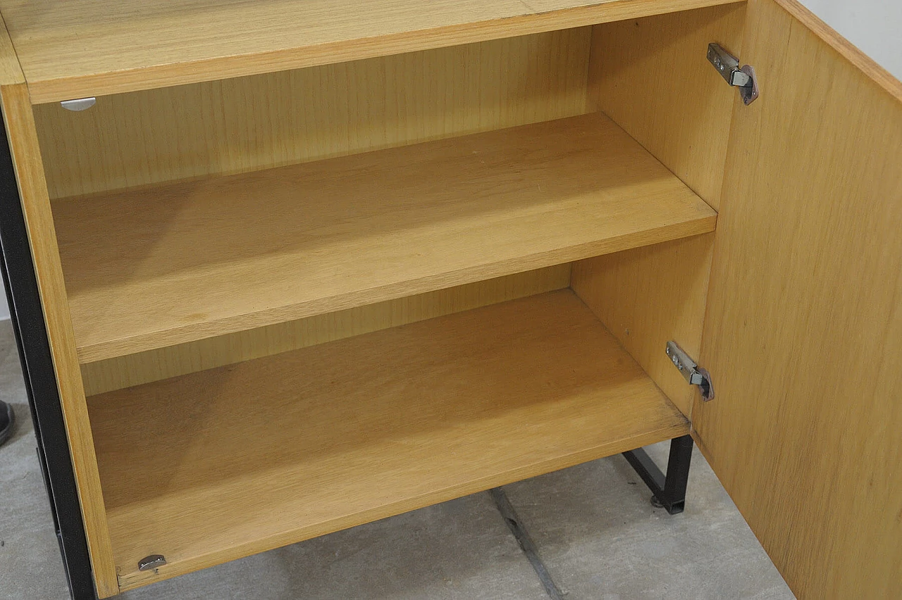 Libreria cecoslovacca in legno, compensato e ferro, anni '80 9