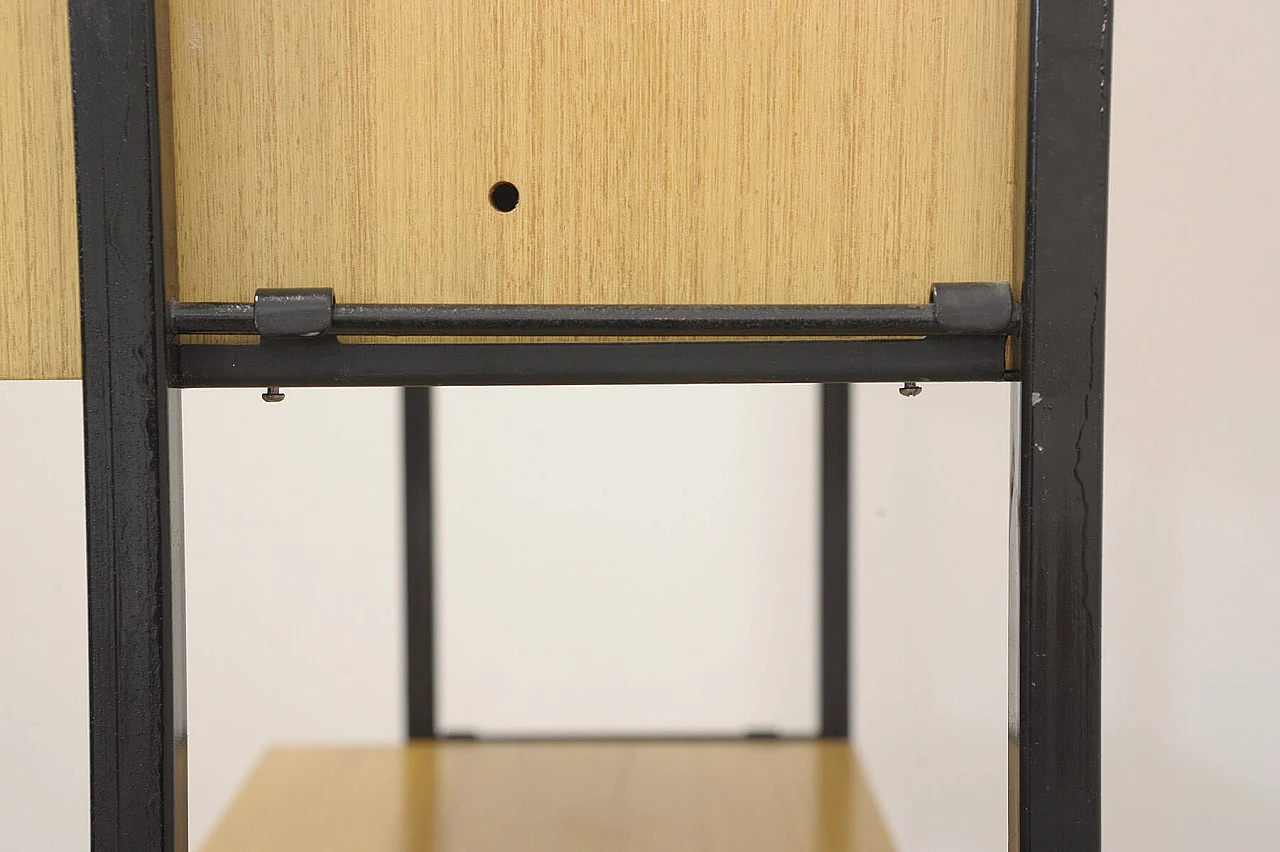 Libreria cecoslovacca in legno, compensato e ferro, anni '80 15