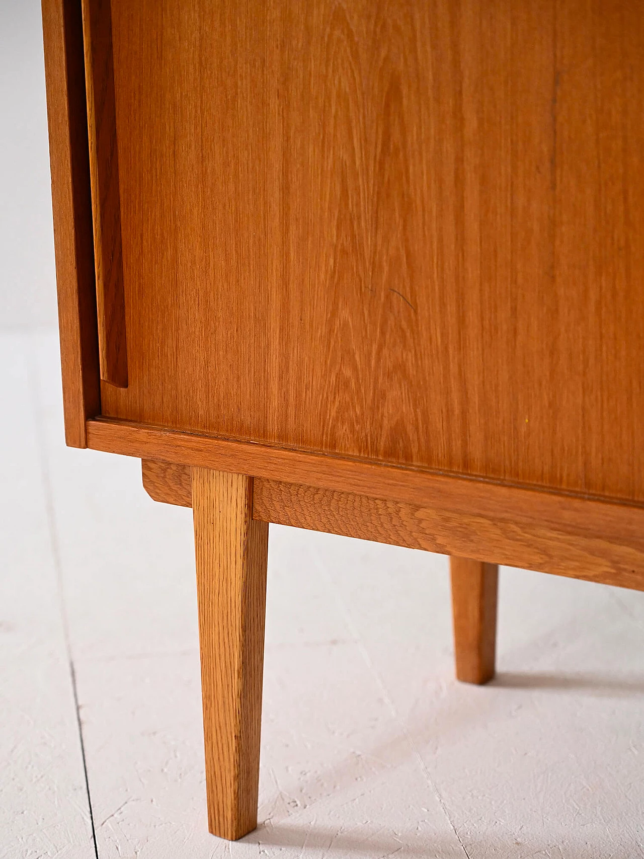 Libreria svedese in legno con scrittoio estraibile, anni '60 11