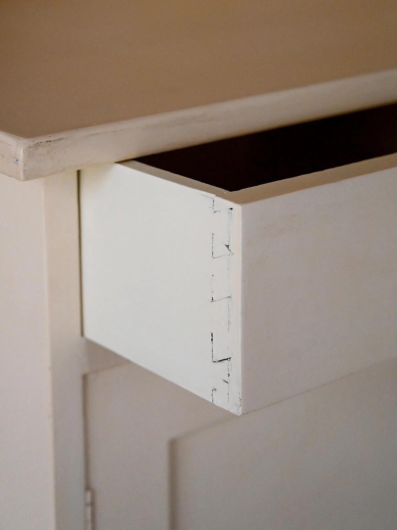Scandinavian lacquered wooden sideboard with glass doors, 1960s 10