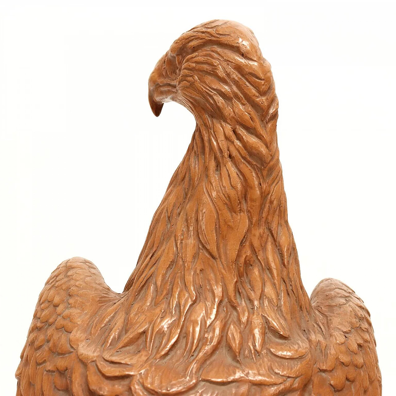 Scultura di aquila in terracotta 9