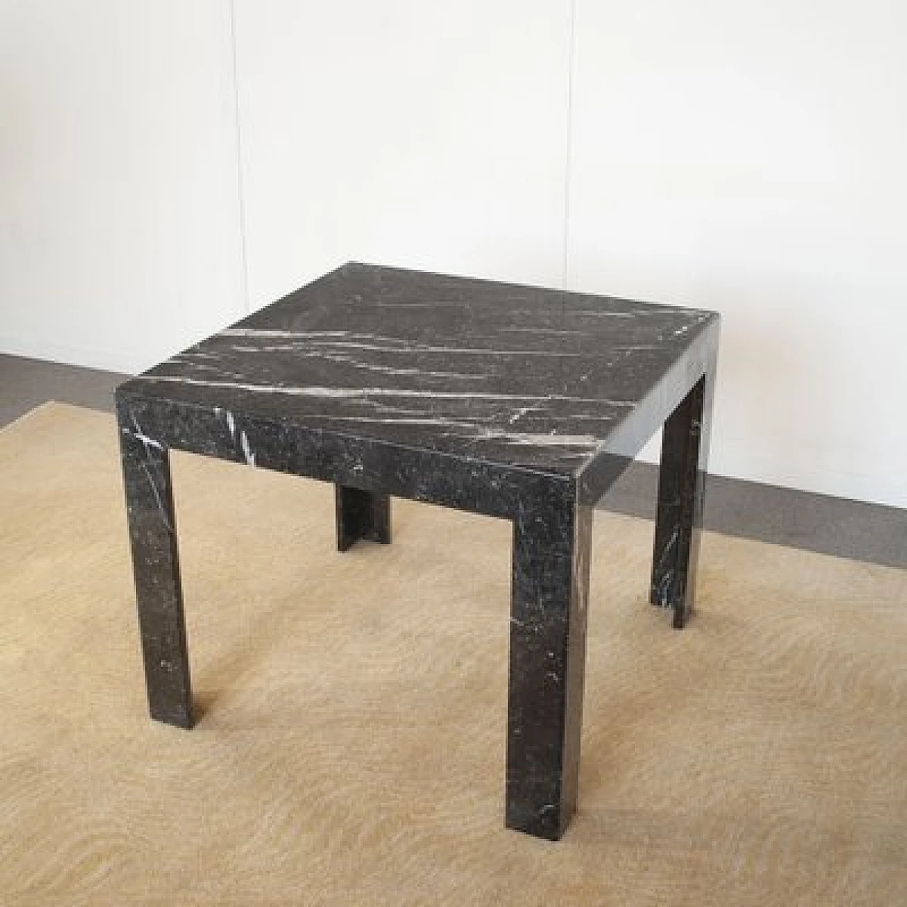 Black marble coffee table by Alessandro Giusti & Egidio Di Rosa for Ultima Edizione, 1980s 2
