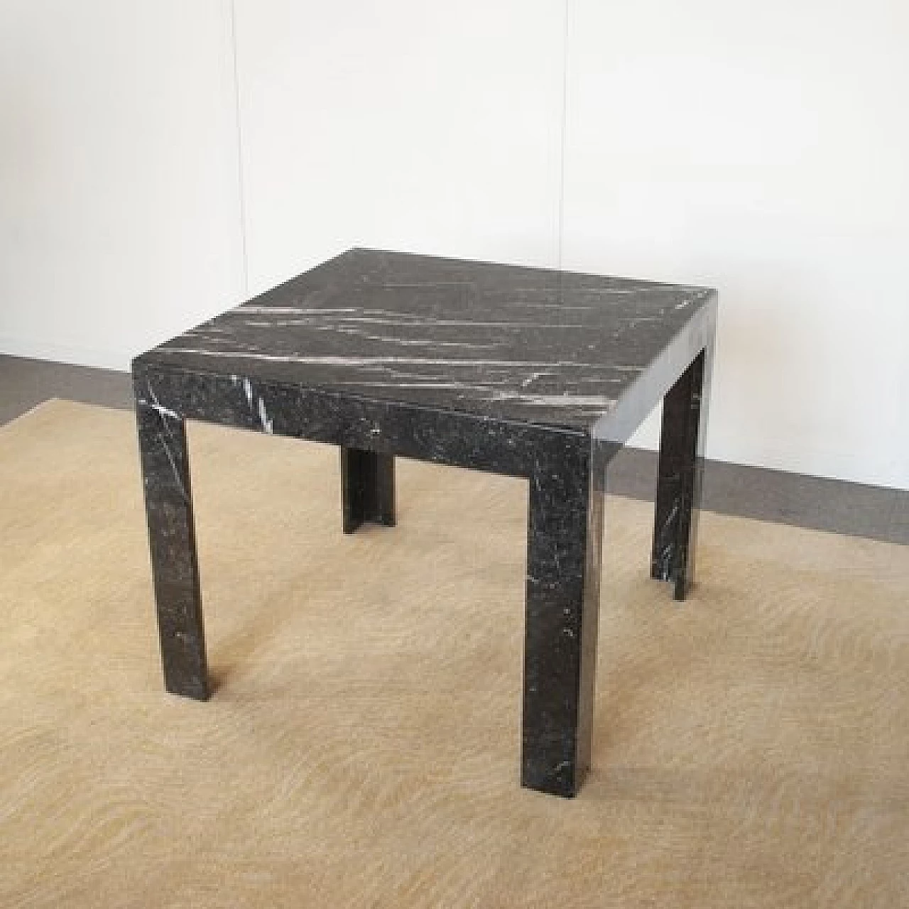 Black marble coffee table by Alessandro Giusti & Egidio Di Rosa for Ultima Edizione, 1980s 3