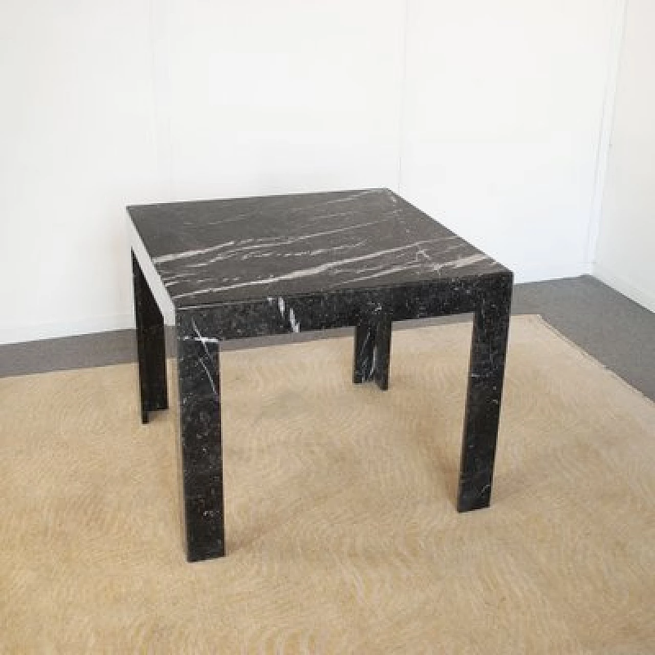 Black marble coffee table by Alessandro Giusti & Egidio Di Rosa for Ultima Edizione, 1980s 4