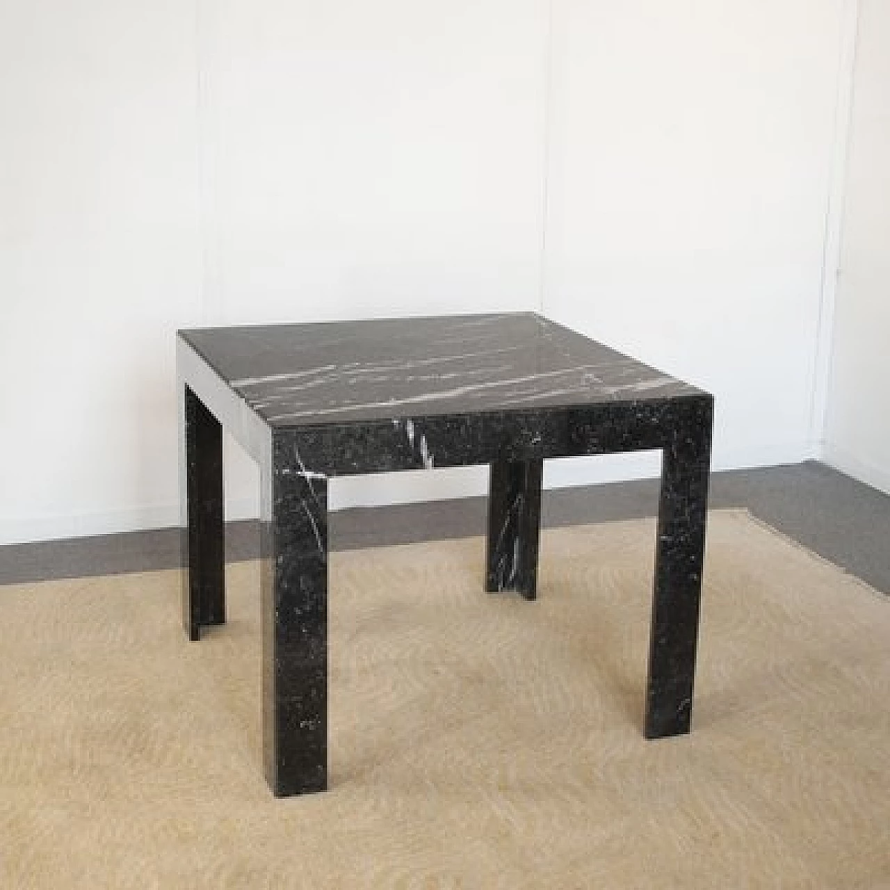 Black marble coffee table by Alessandro Giusti & Egidio Di Rosa for Ultima Edizione, 1980s 8