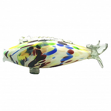 Murano cased glass fish sculpture, 1960s