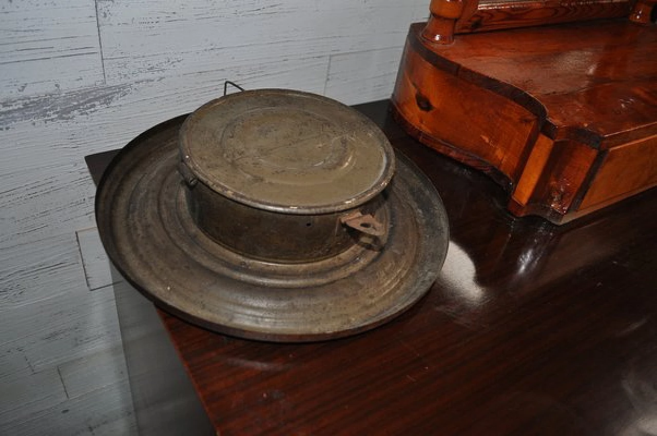 Metal and wood railway station clock, 1940s 4