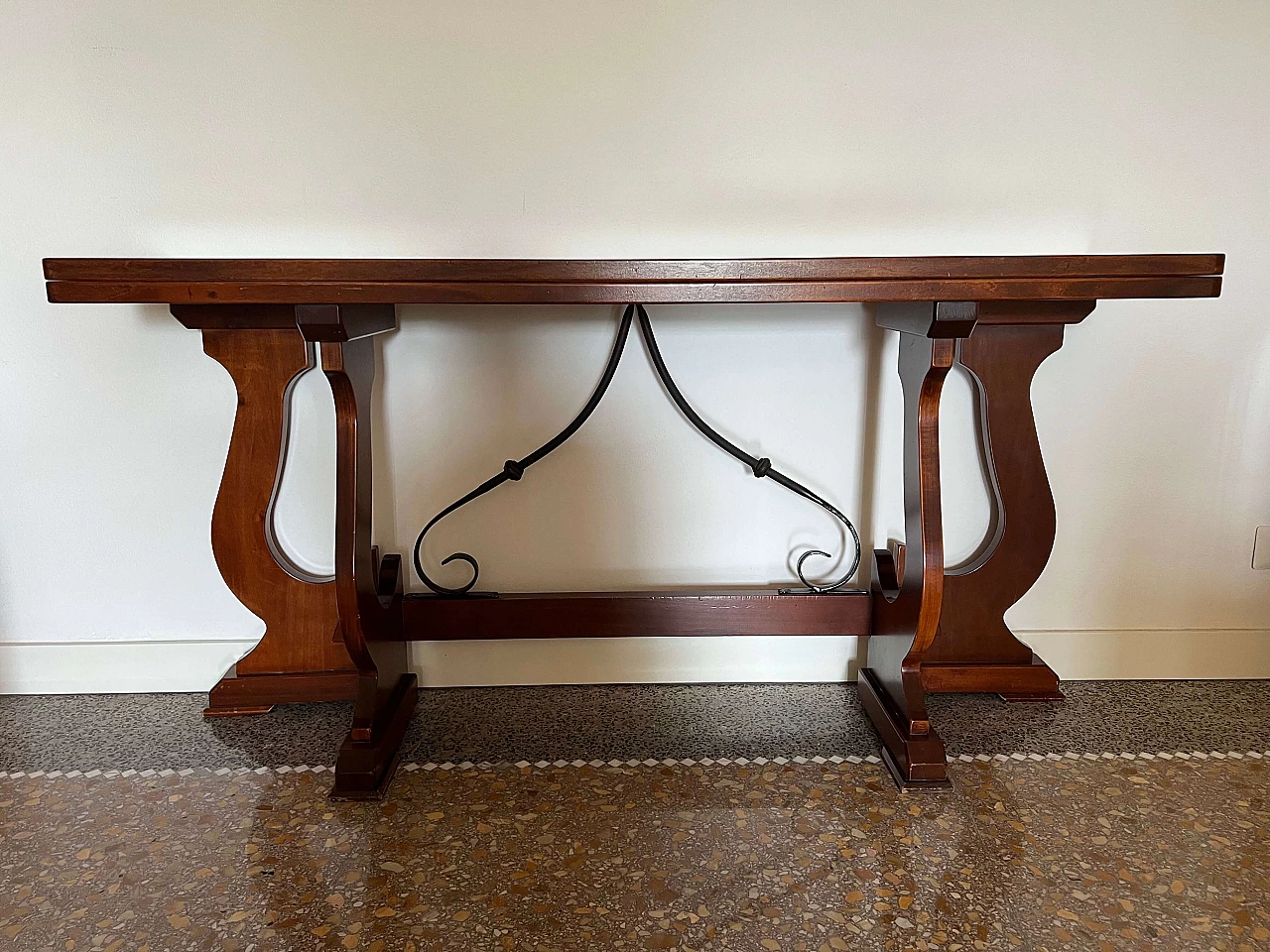 Consolle apribile fratina in legno massello, '700 2