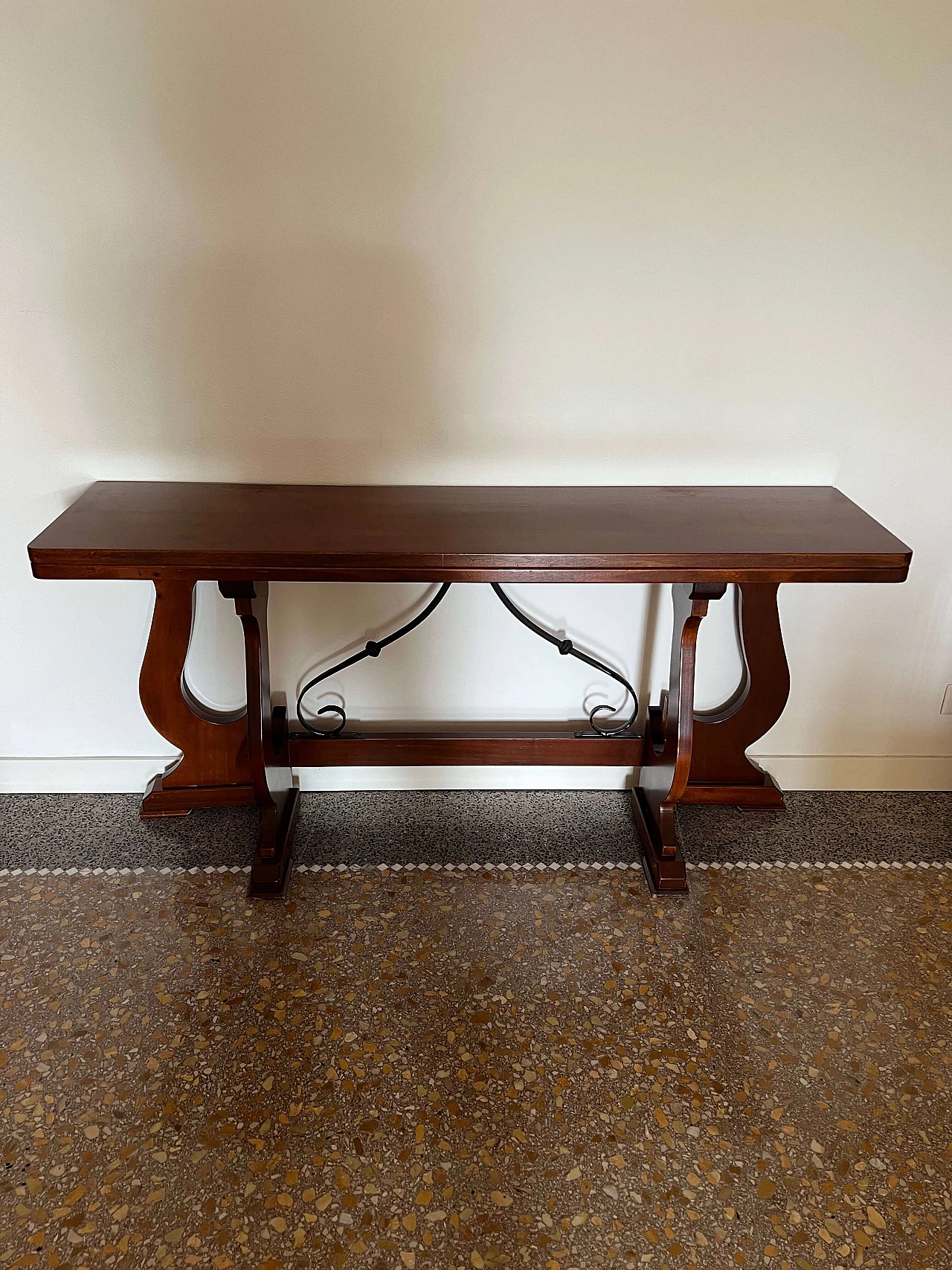 Consolle apribile fratina in legno massello, '700 3