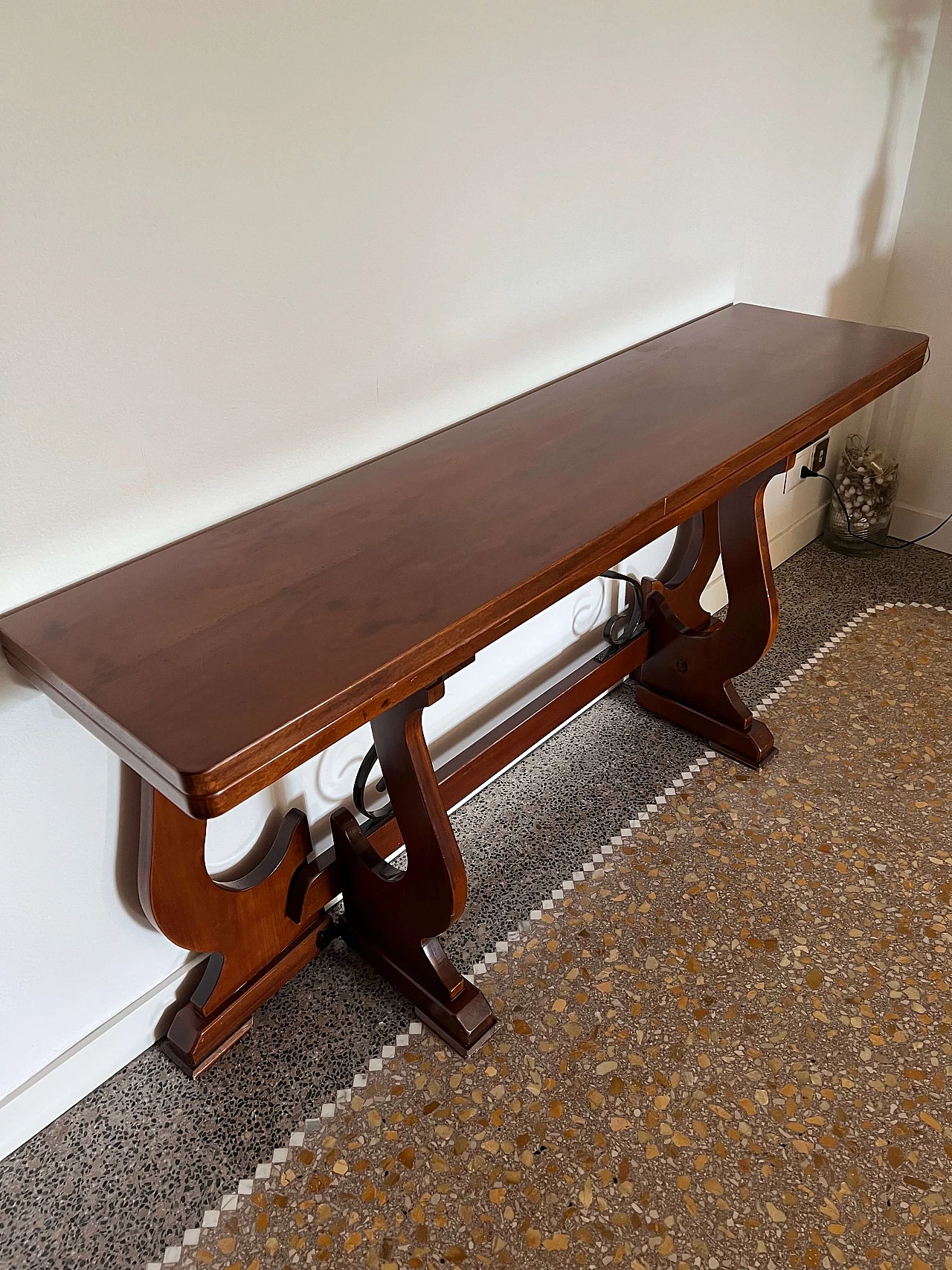 Consolle apribile fratina in legno massello, '700 4