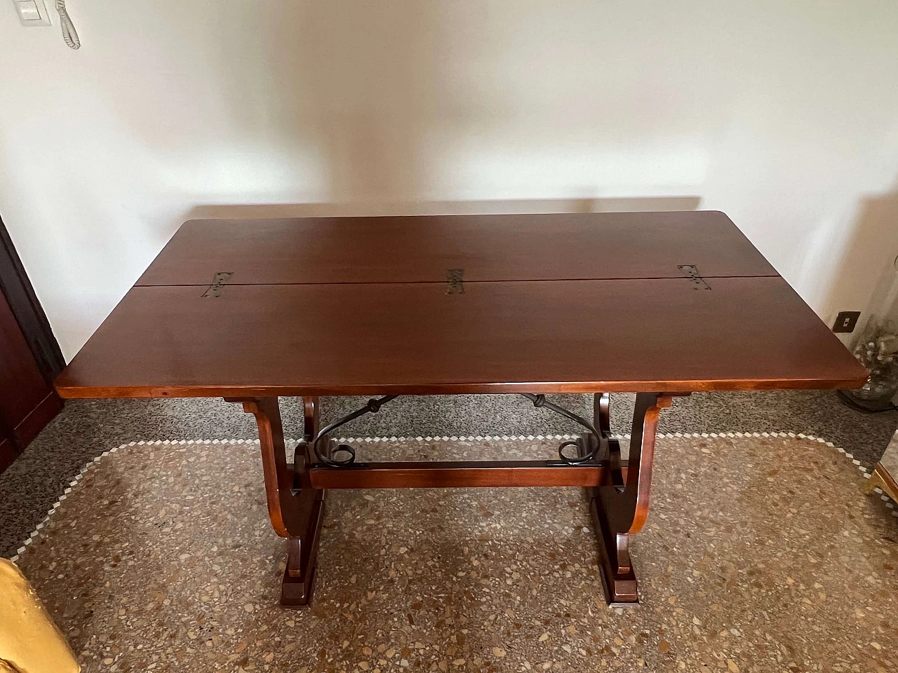 Consolle apribile fratina in legno massello, '700 5