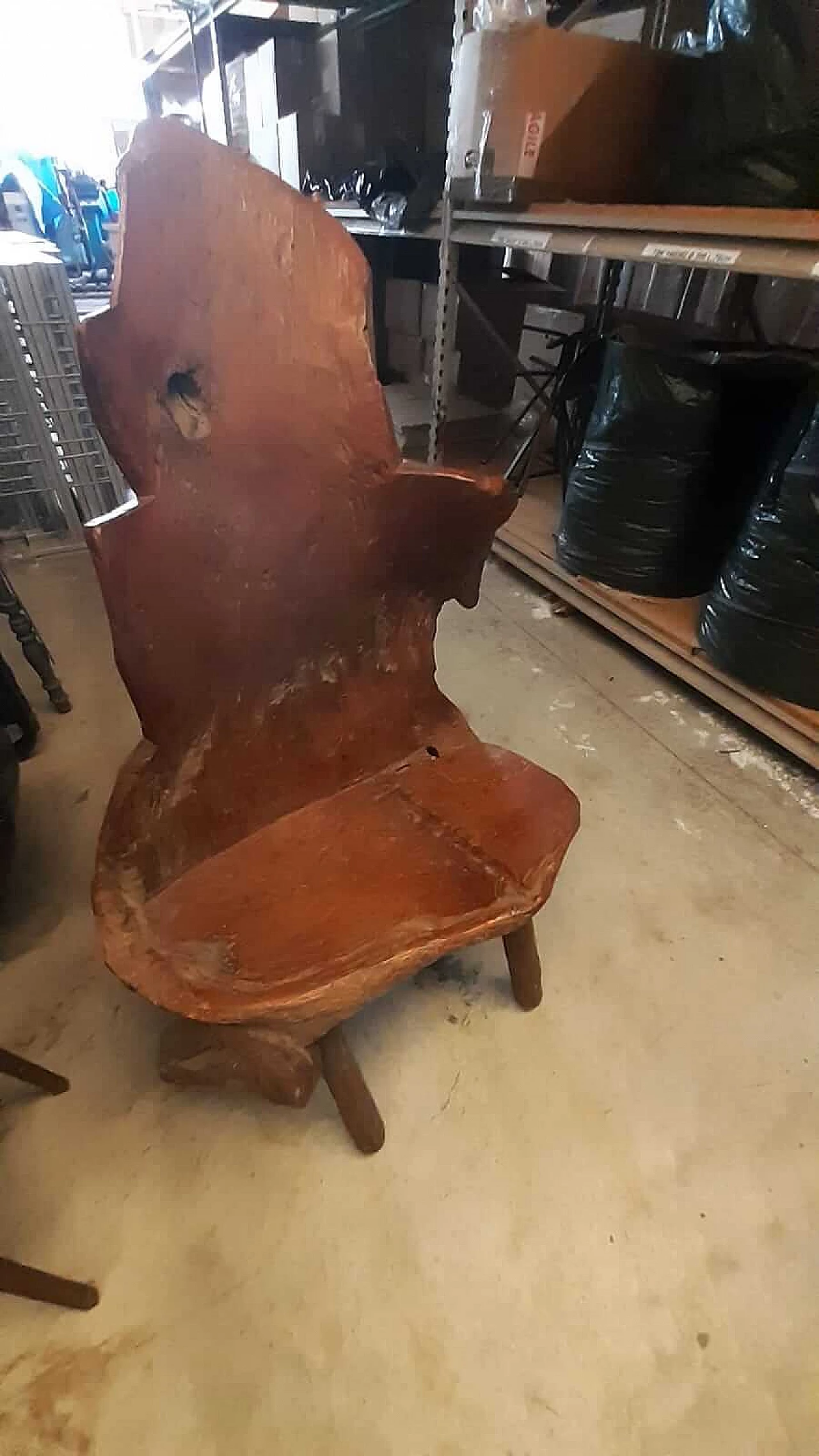 Indonesian teak throne, early 20th century 2