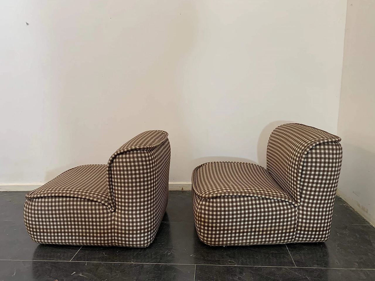 Pair of Calida armchairs by Giudici for Coim, 1970s 13