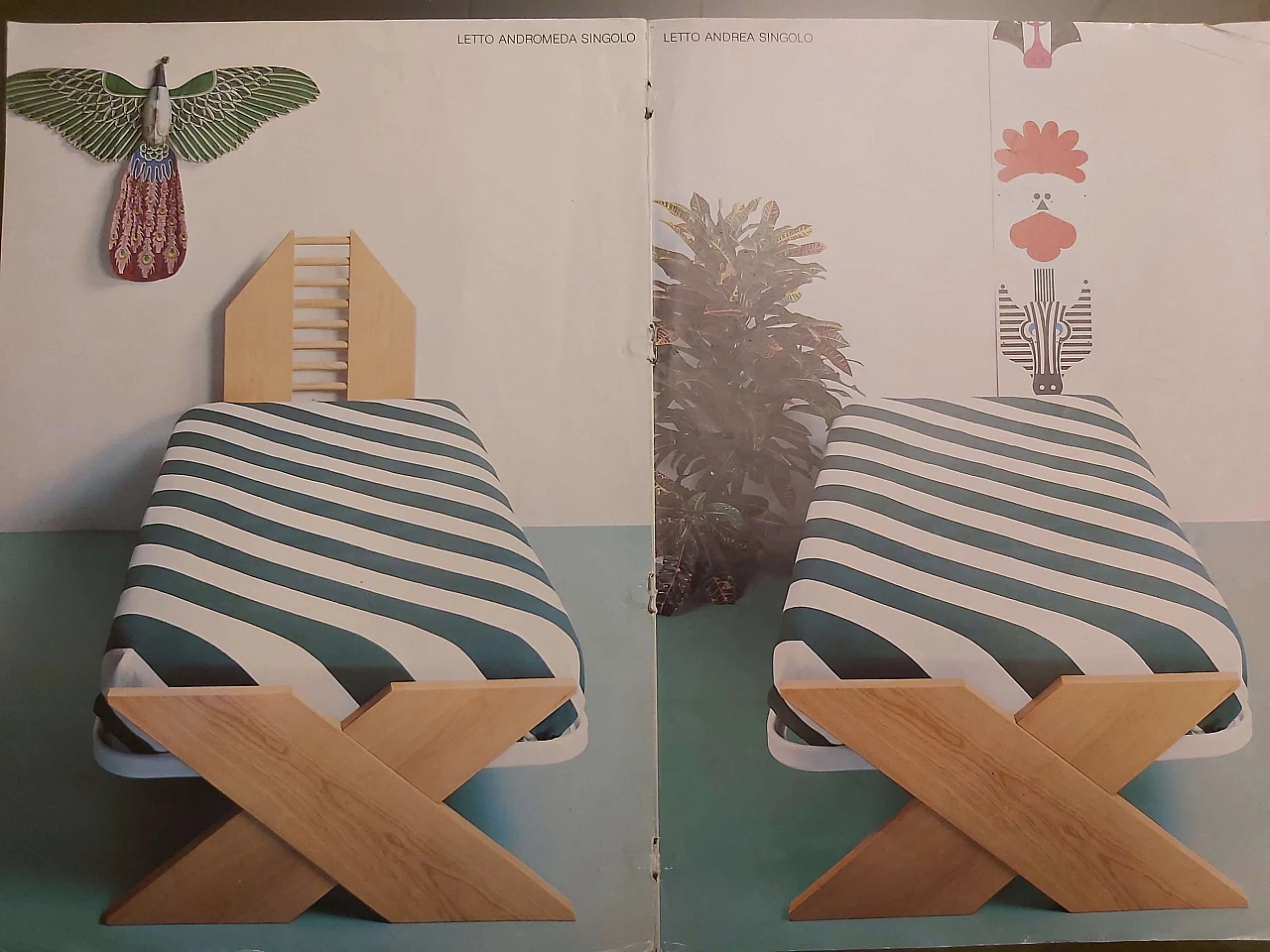 Letto singolo Andrea di Gigi Sabadin per Stilwood, anni '70 7