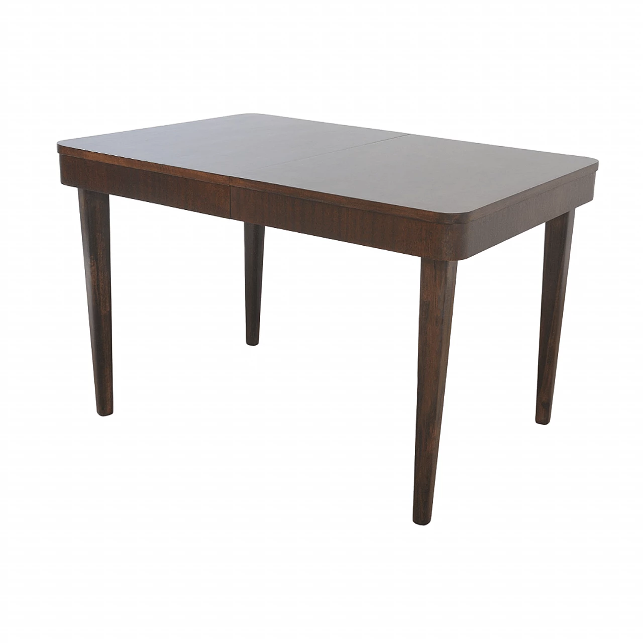 Walnut extendable table by Setona, 1950s 1