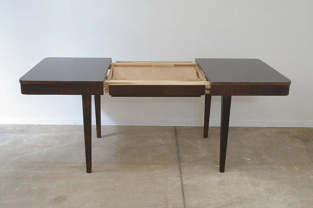 Walnut extendable table by Setona, 1950s 4