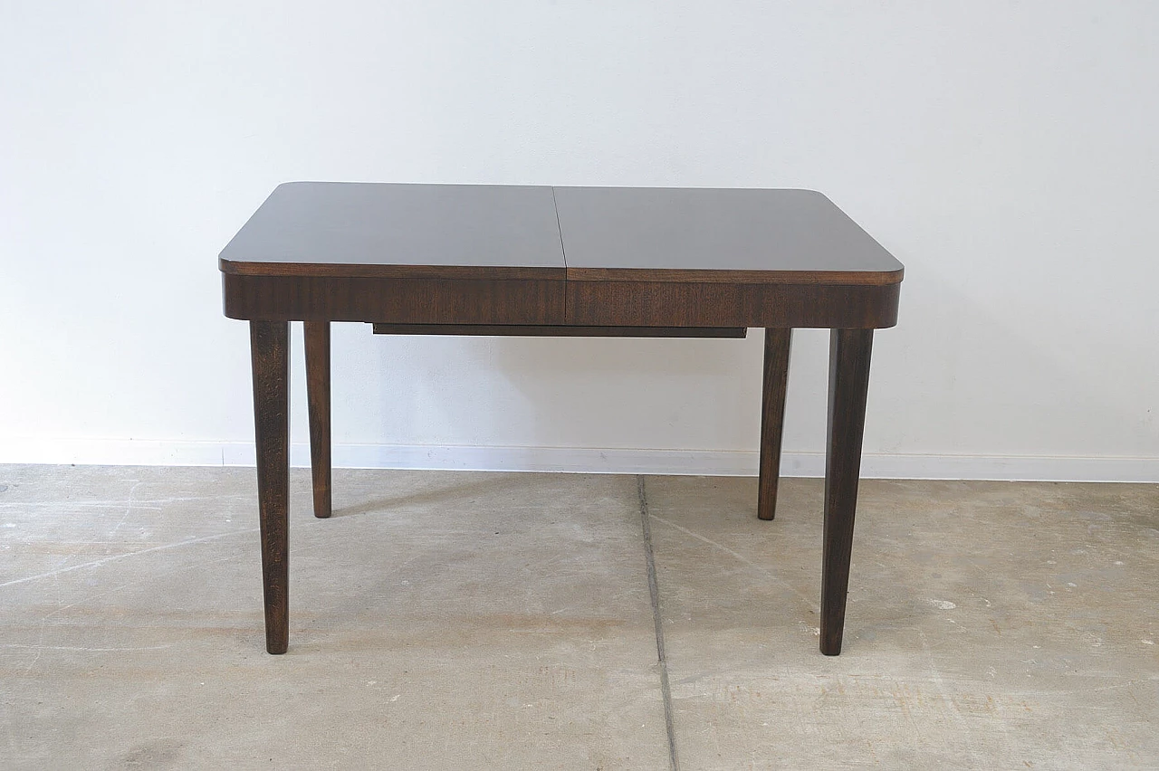 Walnut extendable table by Setona, 1950s 5