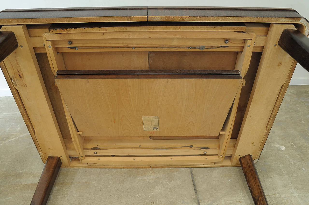 Tavolo allungabile in noce di Setona, anni '50 18