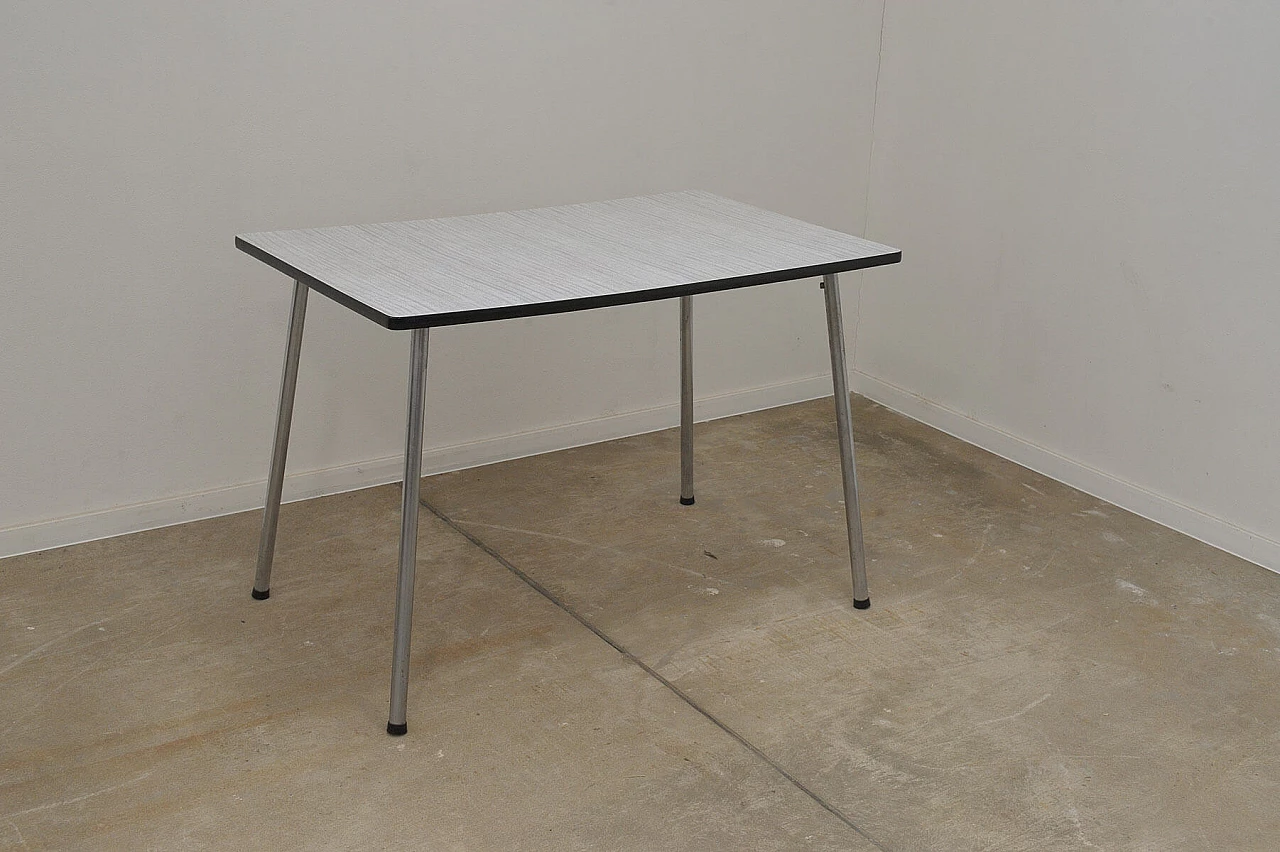 Formica desk with chrome-plated legs, 1960s 2