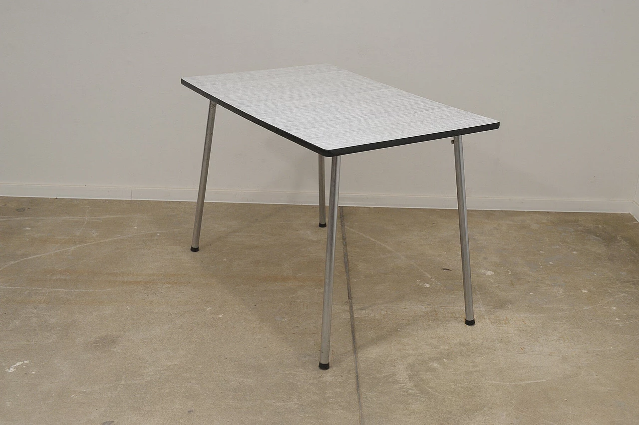 Formica desk with chrome-plated legs, 1960s 5