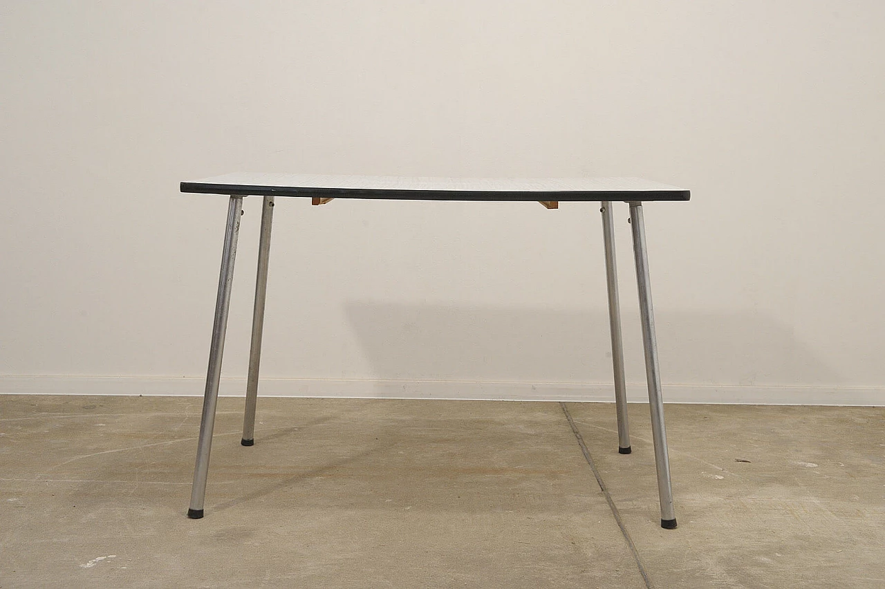 Formica desk with chrome-plated legs, 1960s 7
