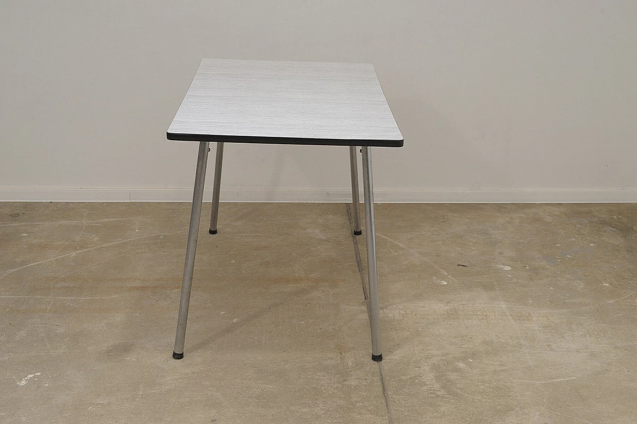 Formica desk with chrome-plated legs, 1960s 9