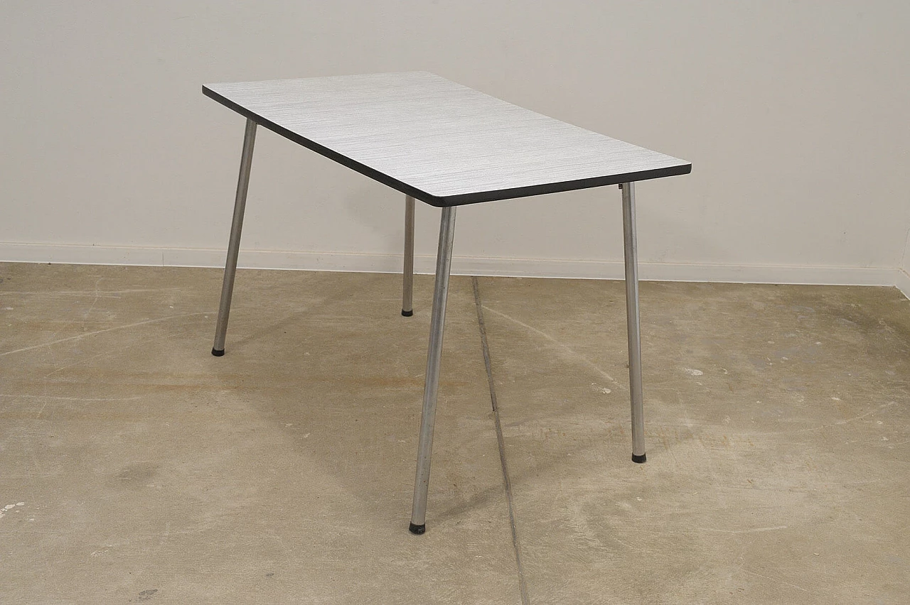 Formica desk with chrome-plated legs, 1960s 10