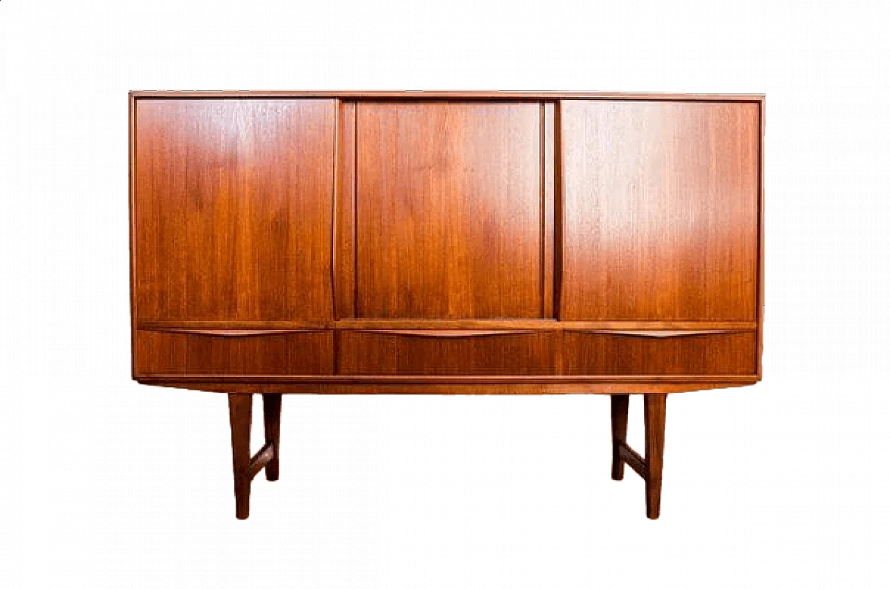 Credenza danese  in teak di EW Bach per Sejling Skabe, anni '50 16